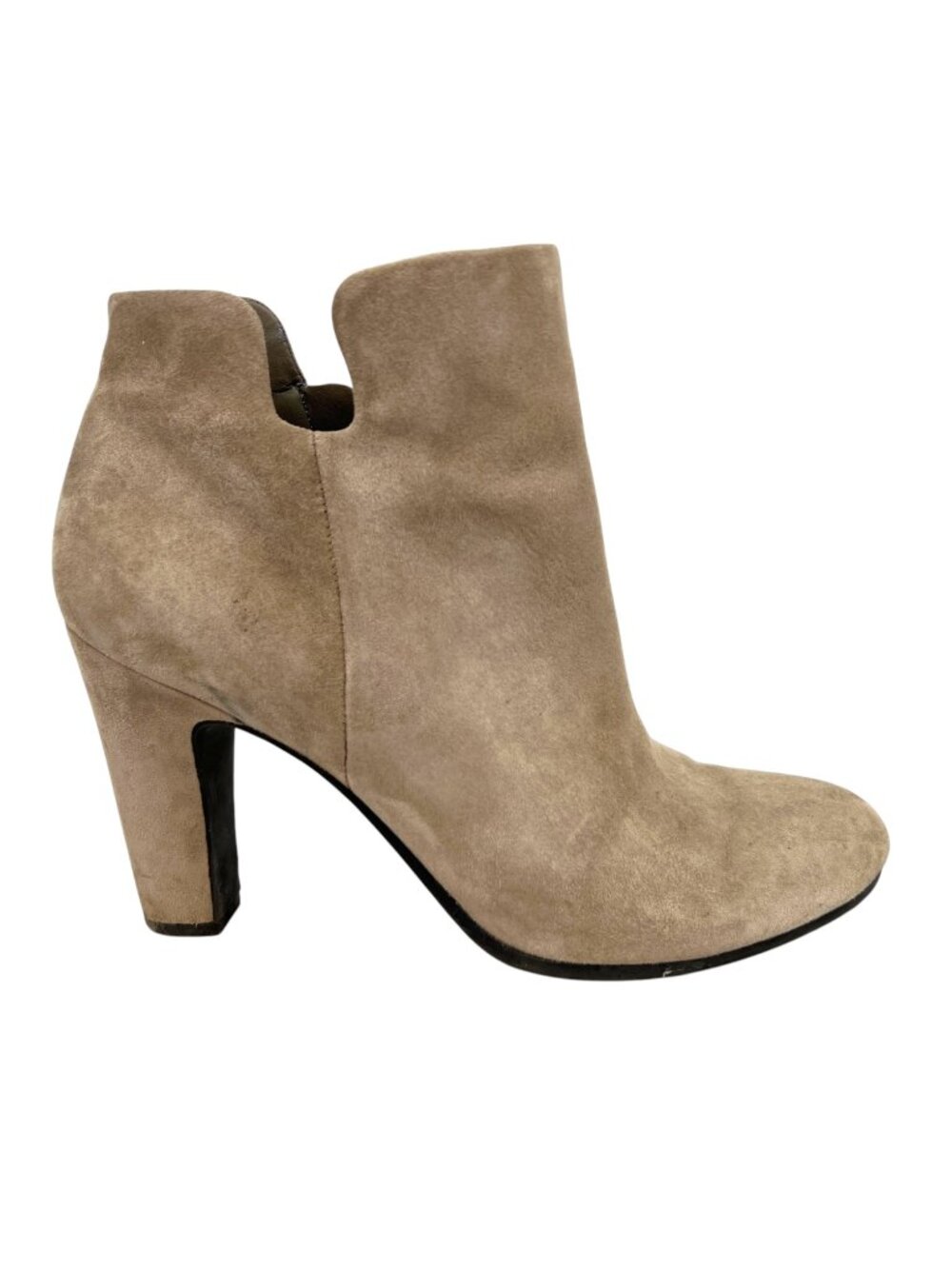 Sam Edelman Shelby Taupe Suede Heeled Ankle Booties Western Boho Chic Size 9